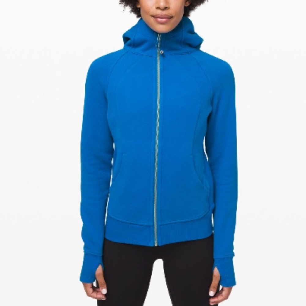 Lululemon Blue scuba Hoodie sz 6 medium